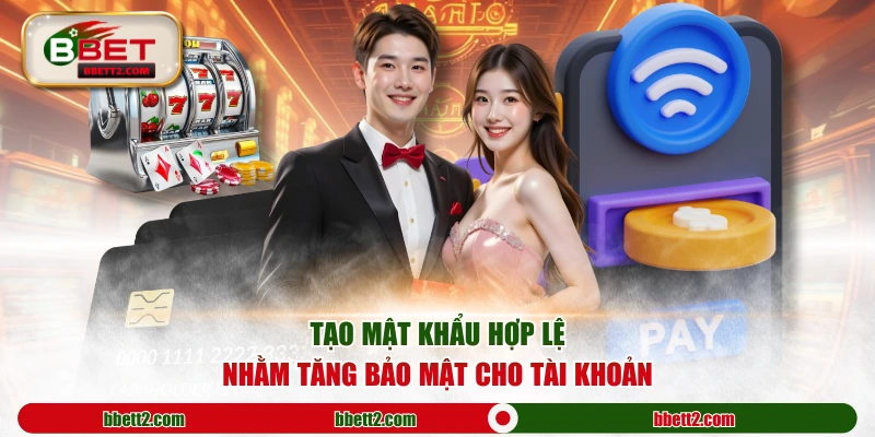 Tạo mật khẩu hợp lệ nhằm tăng bảo mật cho tài khoản